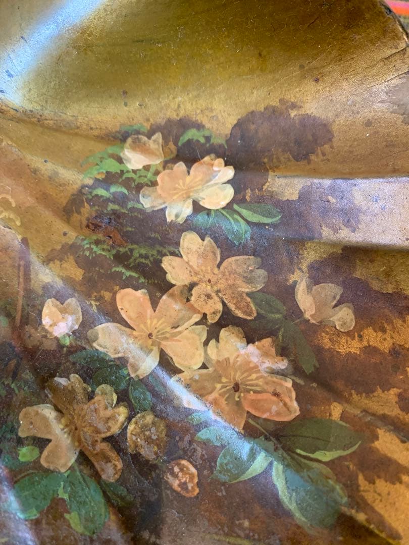 フランス製　アンティーク　ナポレオン期の絵柄が素敵な木製のプレート雰囲気抜群！