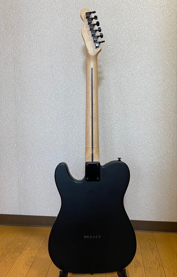 訳ありジャンク扱い※テレキャスター風 ノーブランドエレキギター マットブラック