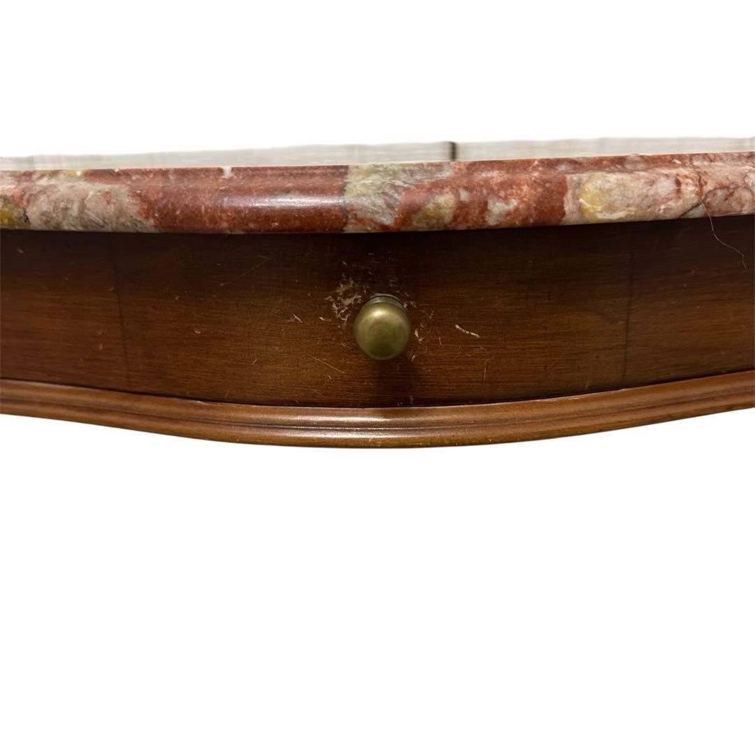 大理石 クラシック アンティークコンソールテーブル 電話台 家具