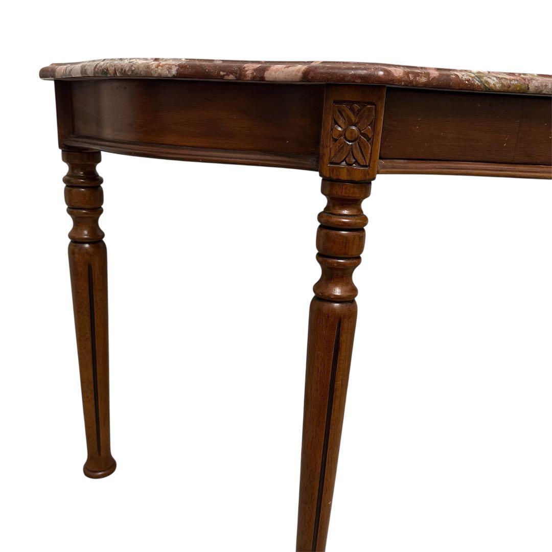 大理石 クラシック アンティークコンソールテーブル 電話台 家具