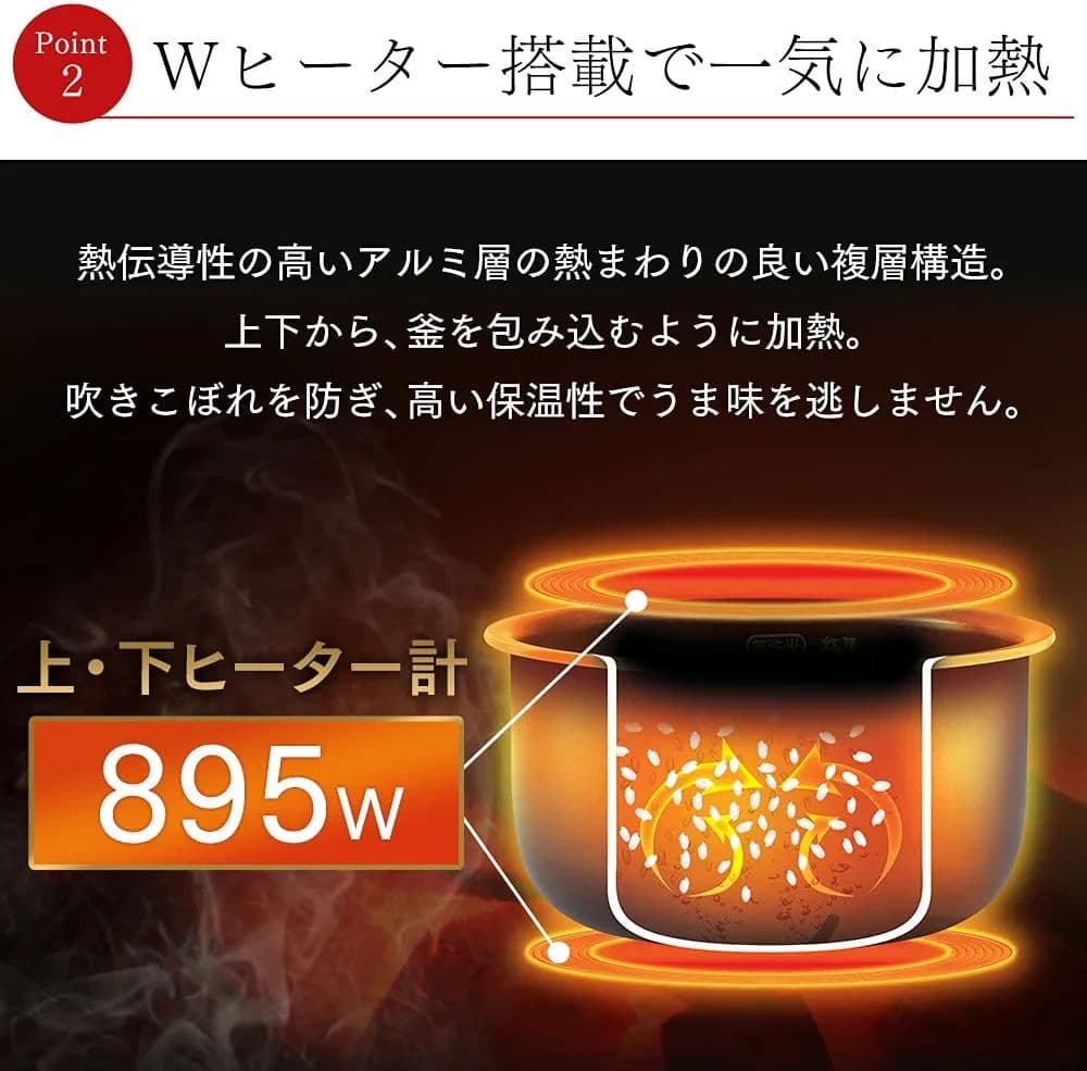 アイリスオーヤマ 炊飯器 1升炊きRC-ME10-B