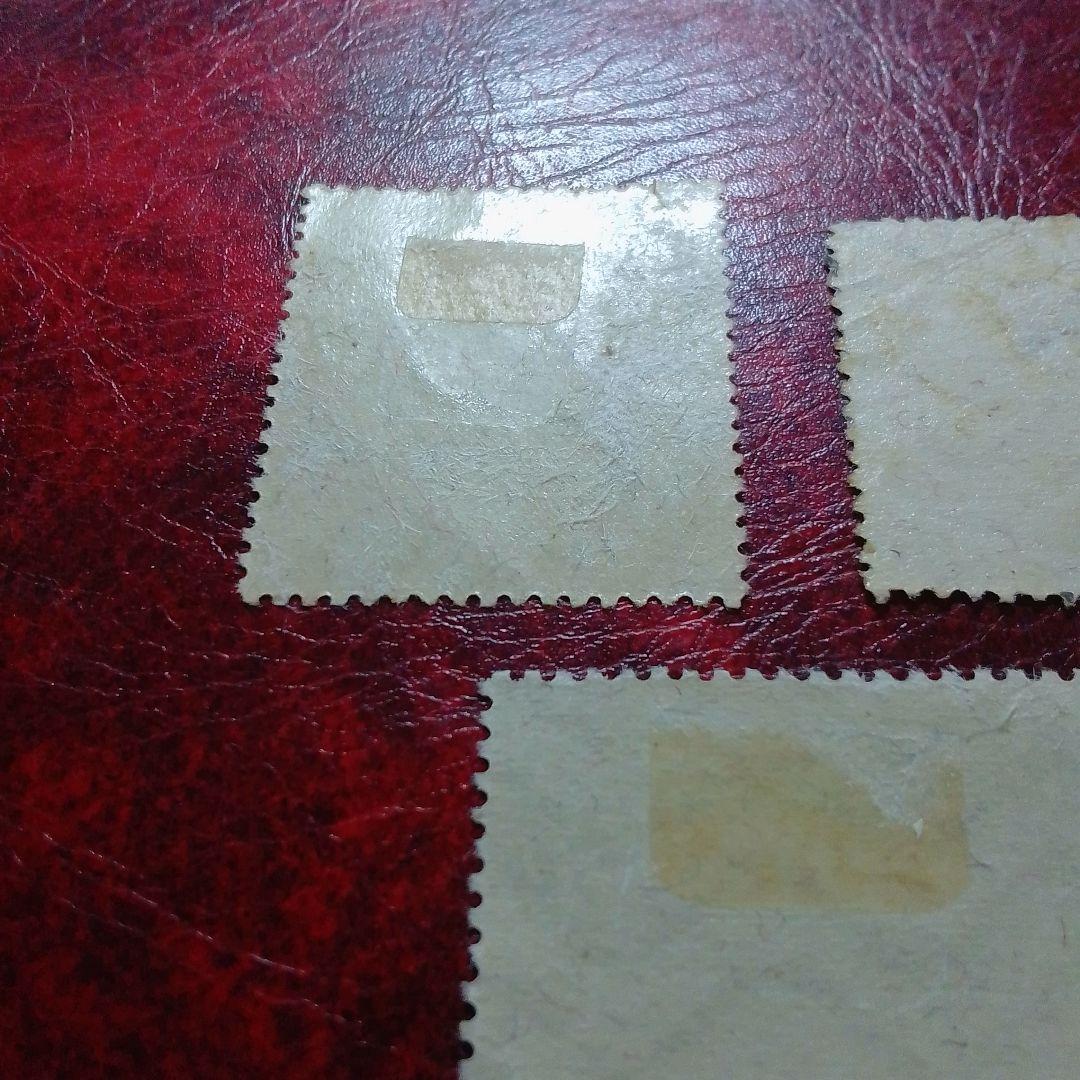 銭単位切手　昭和11年　関東局始政30年記念　3種完　ヒンジあり　8500円