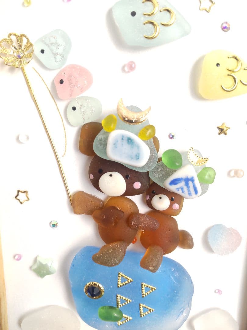 専用　シーグラスアート　3点おまとめ