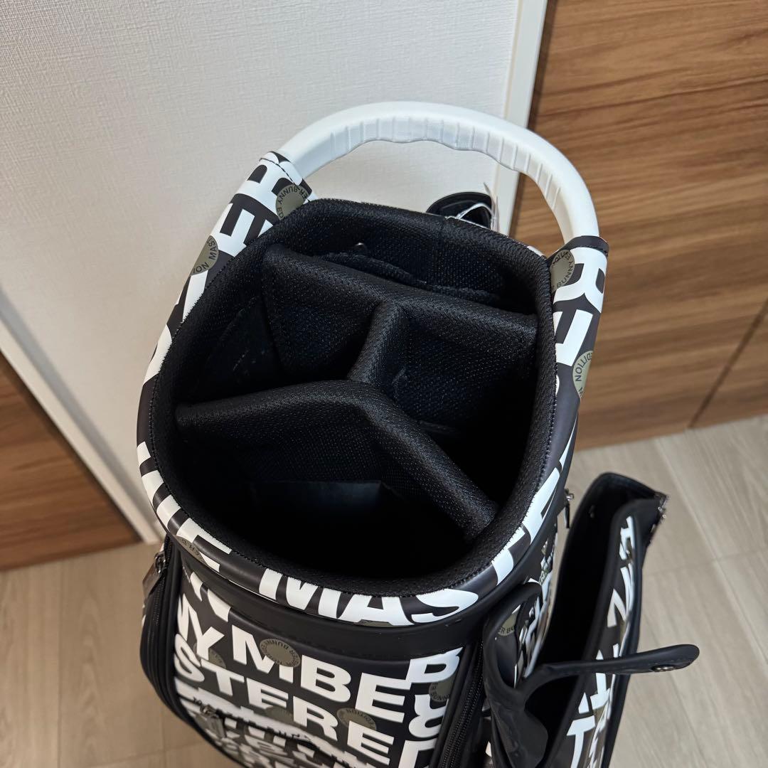 MASTER BUNNY EDITION キャディバック 総柄プリント　黒