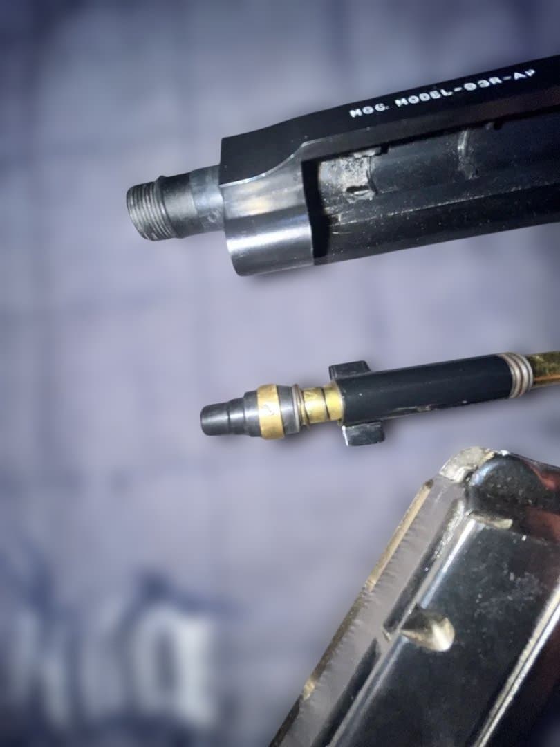 MGC M93R 固定スライドガスガン カスタム品 可変ホップアップ付き