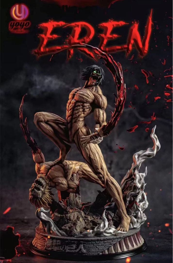 進撃の巨人 エレン・イェーガー ガレージキット ガレキ スタチュー①①