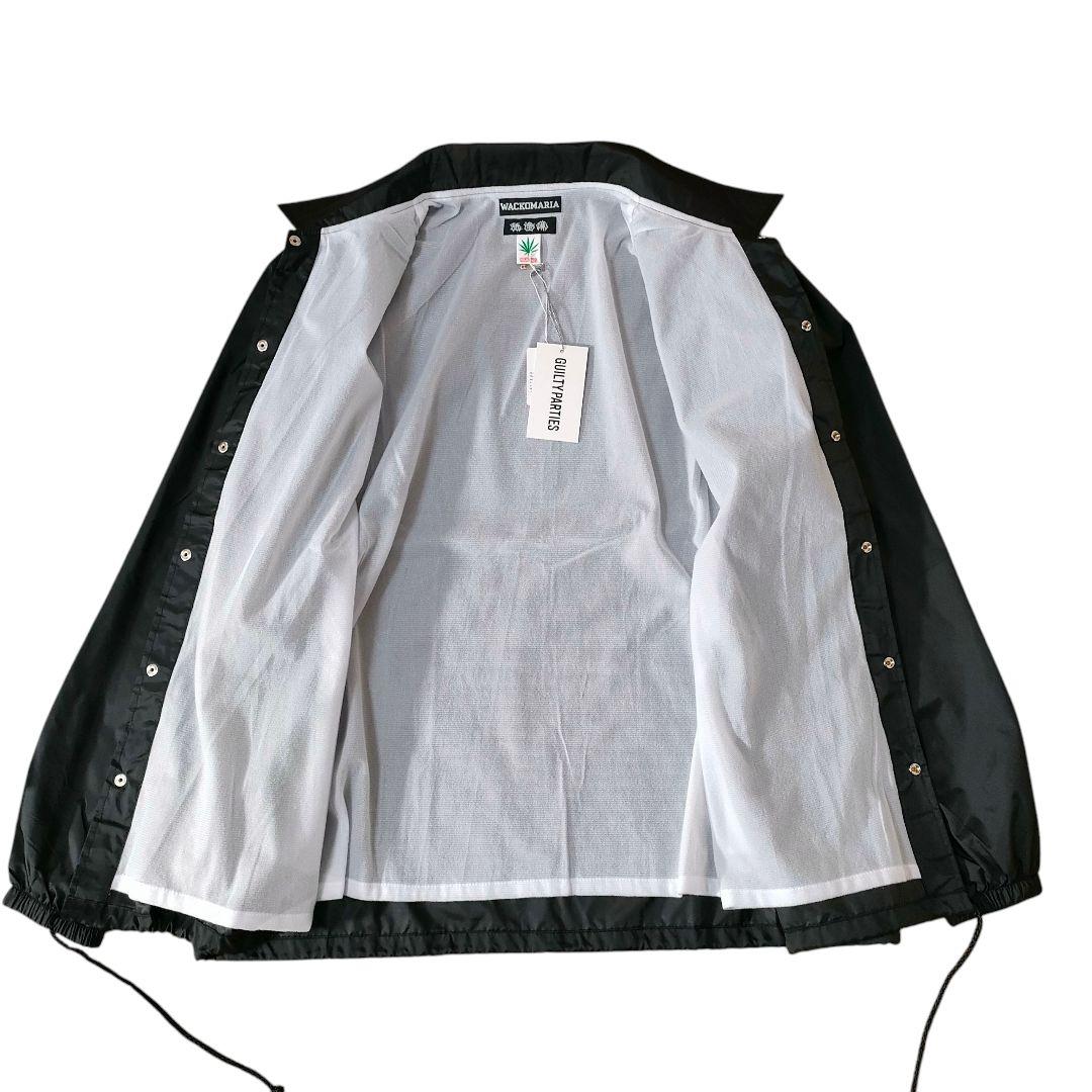 下げ札付き ワコマリア×舐達麻×ハイタイムス プリント コーチジャケット XL