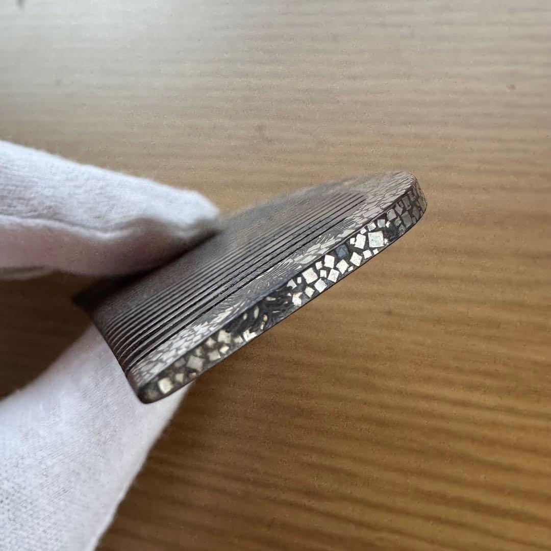 櫛　レトロ　在銘あり　和物　銀　松