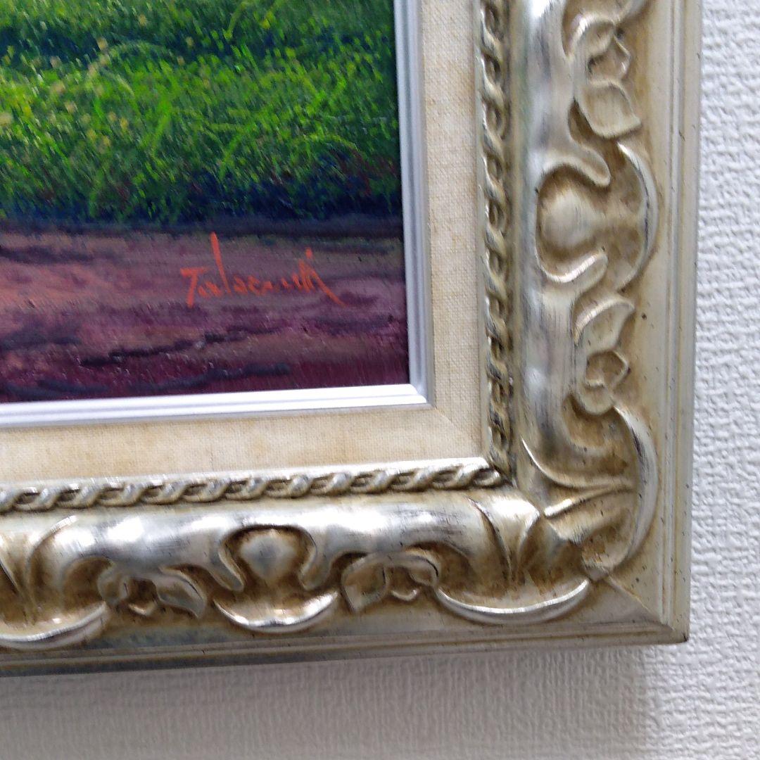 肉質油絵　横　F12号　桜の並木