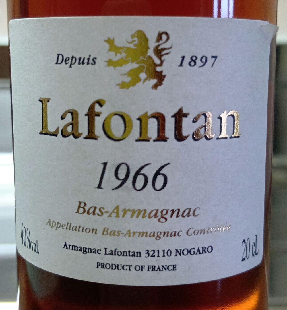 古酒 1966 Armagnac Lafontan アルマニャック ラフォンタン