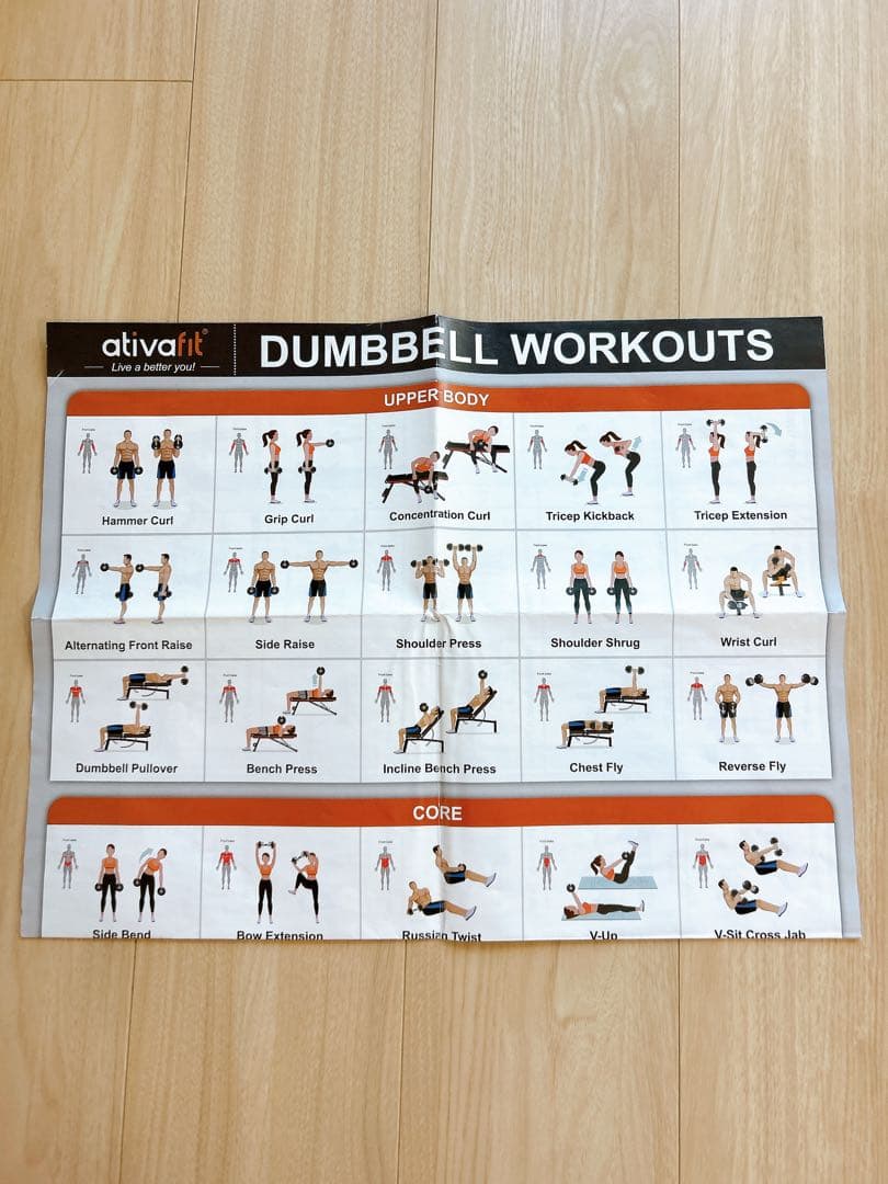 可変式ダンベル 12.5kg 2個セット ativa fit