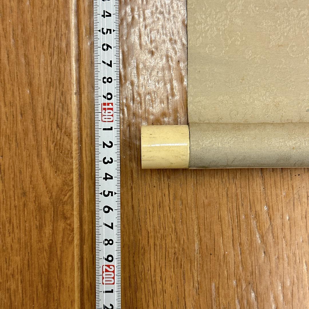 掛軸 雪洲 美人画 落款あり 桃の花 雪洲散史 彩色画 日本画 人物画 季節掛け