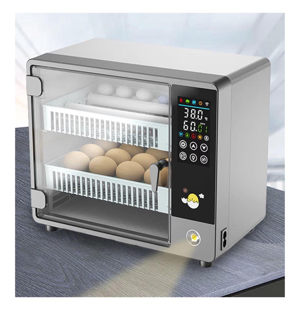 ▪️送料無料！自動転卵機 温度制御搭載 24個孵卵器 育成に110V▪️