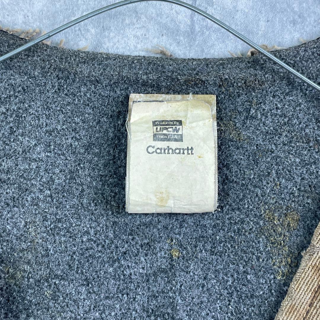 USA製✨00s carhartt【L】ダックベスト/ヴィンテージ フェード
