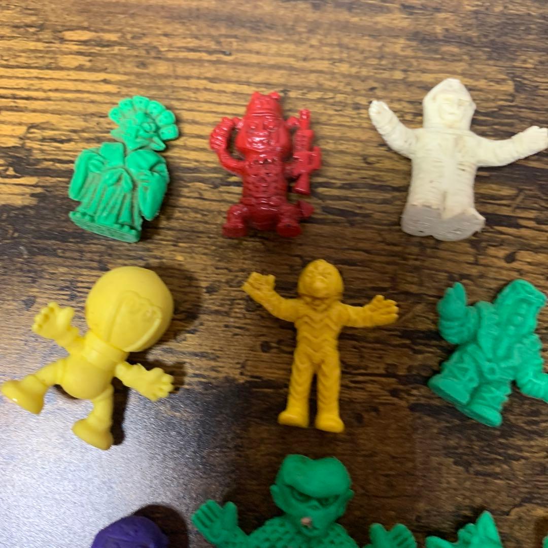 3F 【当時物】怪獣 モンスター消しゴム フィギュア 11体セット レトロ 希少