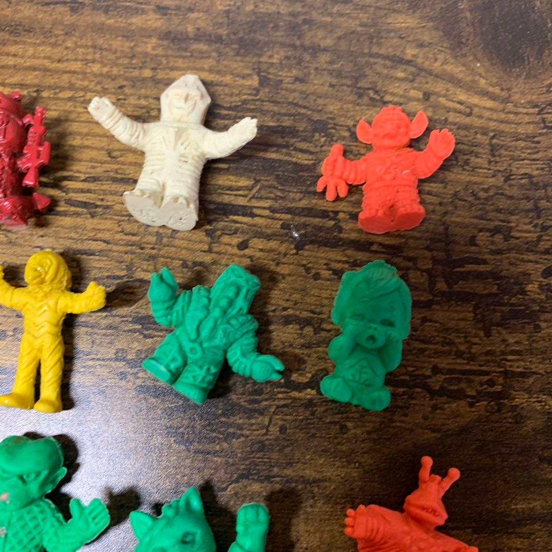 3F 【当時物】怪獣 モンスター消しゴム フィギュア 11体セット レトロ 希少