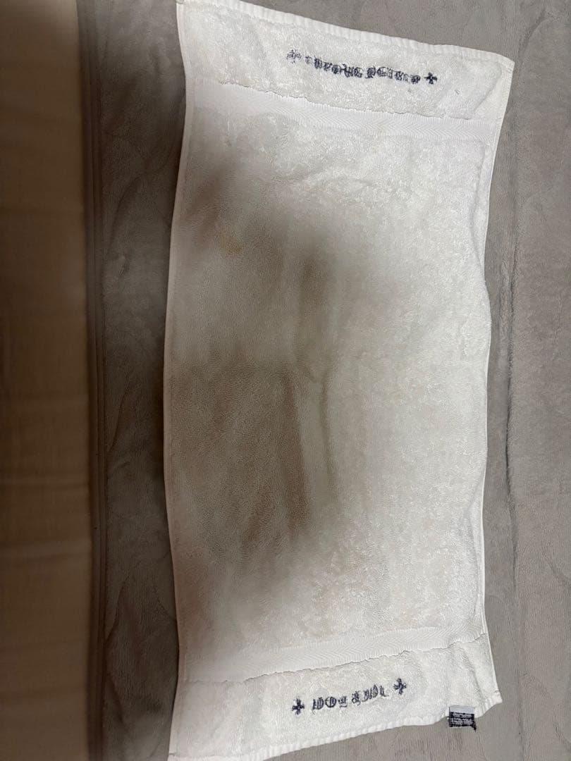 OLD CHROME HEARTS ロゴ FUCK YOU刺繍 フェイスタオル