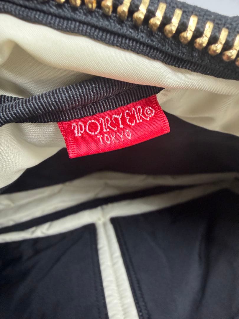 美品　ポーター ドラフト ショルダーバック ナイロン ゴールド金具　PORTER