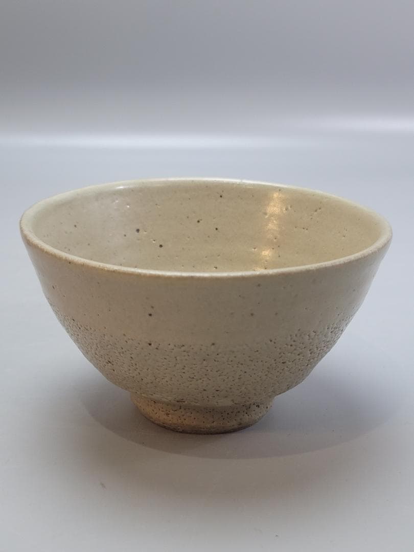 浜田晋作 造 地釉茶碗 共箱 未使用 DT552