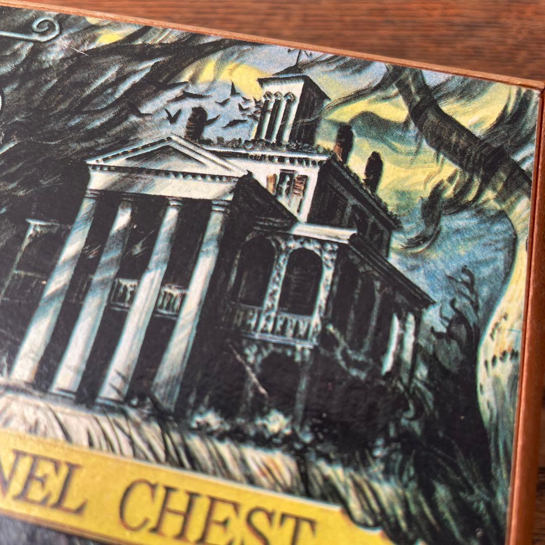 60年代ディズニー　アメリカ　ホーンテッドマンション　寄木細工　からくり仕掛け箱