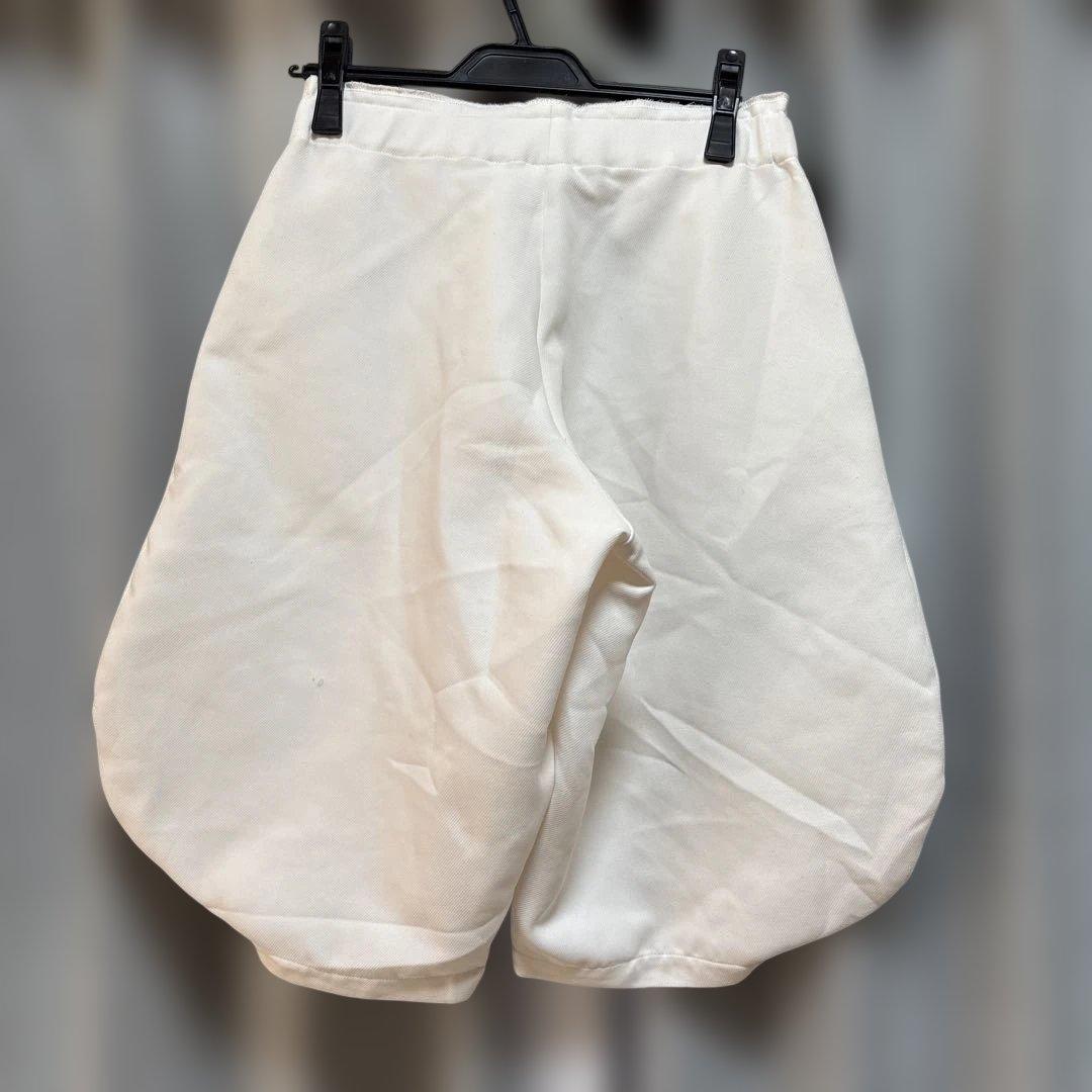コムデギャルソン ホワイト ガウチョパンツ バルーン　サルエル