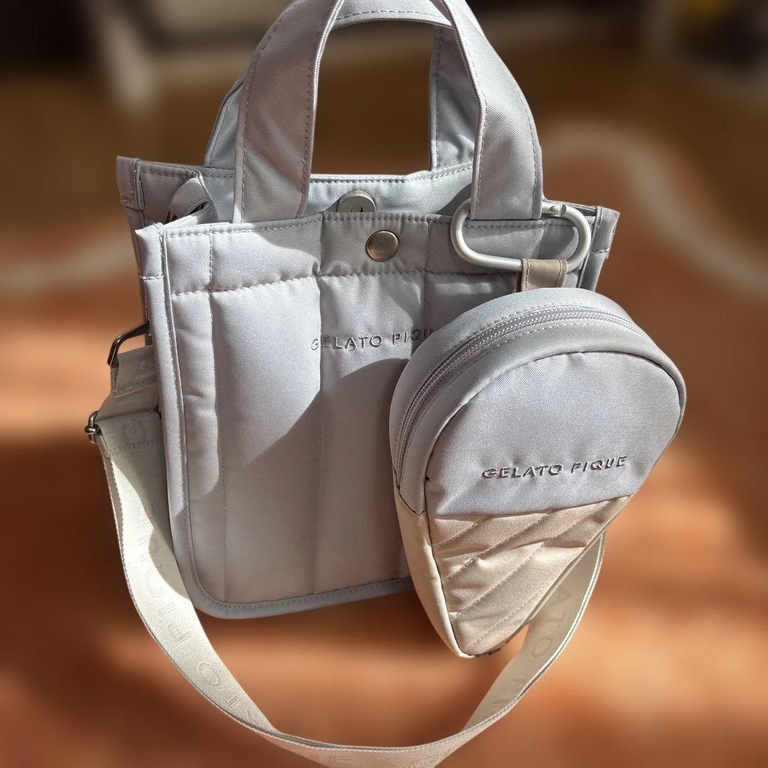 saya　ジェラートピケ　お散歩バッグＳ＆アイスクリームマナーポーチ