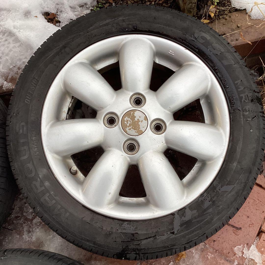 ゆ*じ様 スズキ　ラパン純正ホイール　14インチ夏タイヤ付き4本セット❗️全国送
