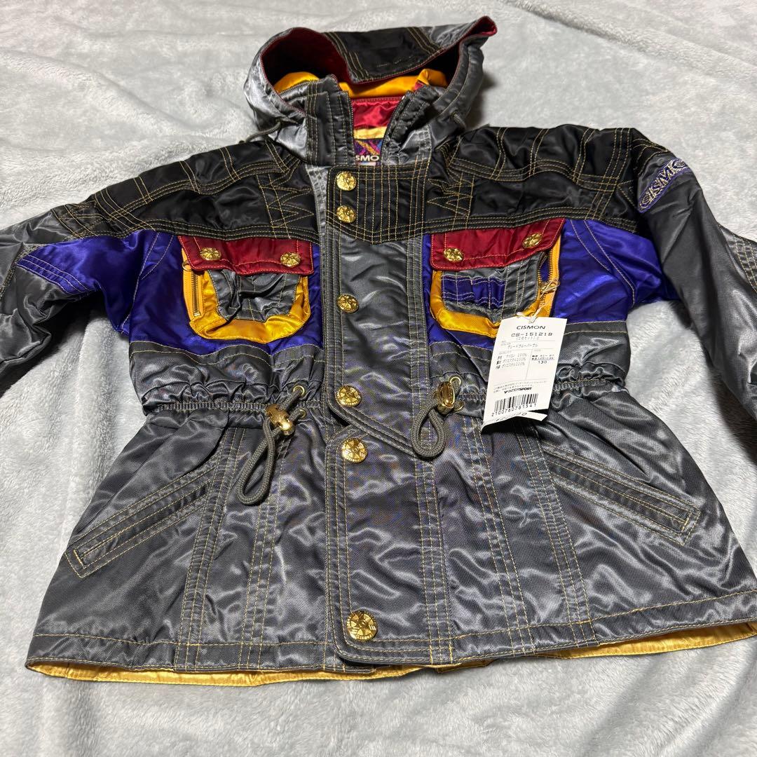 CISMON スキーウェア 上下セット 130 未使用タグ付き グレー パープル