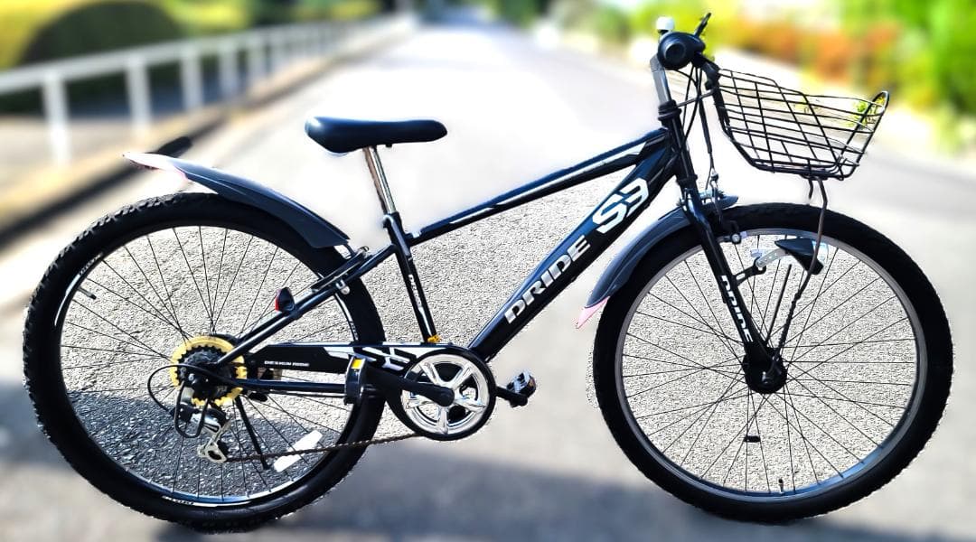 Dride S3 自転車 26インチ 6段変速 LEDオートライトアサヒ