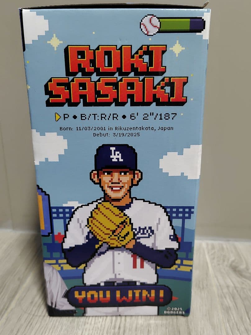 2025年8月4日 佐々木朗希　ボブルヘッド来場特典