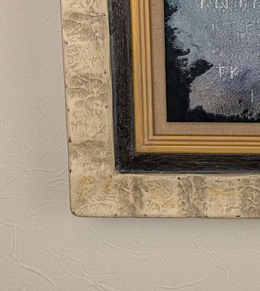 藤岡しんたろう　『空の散歩者』　油彩画　[肉筆・真作保証]