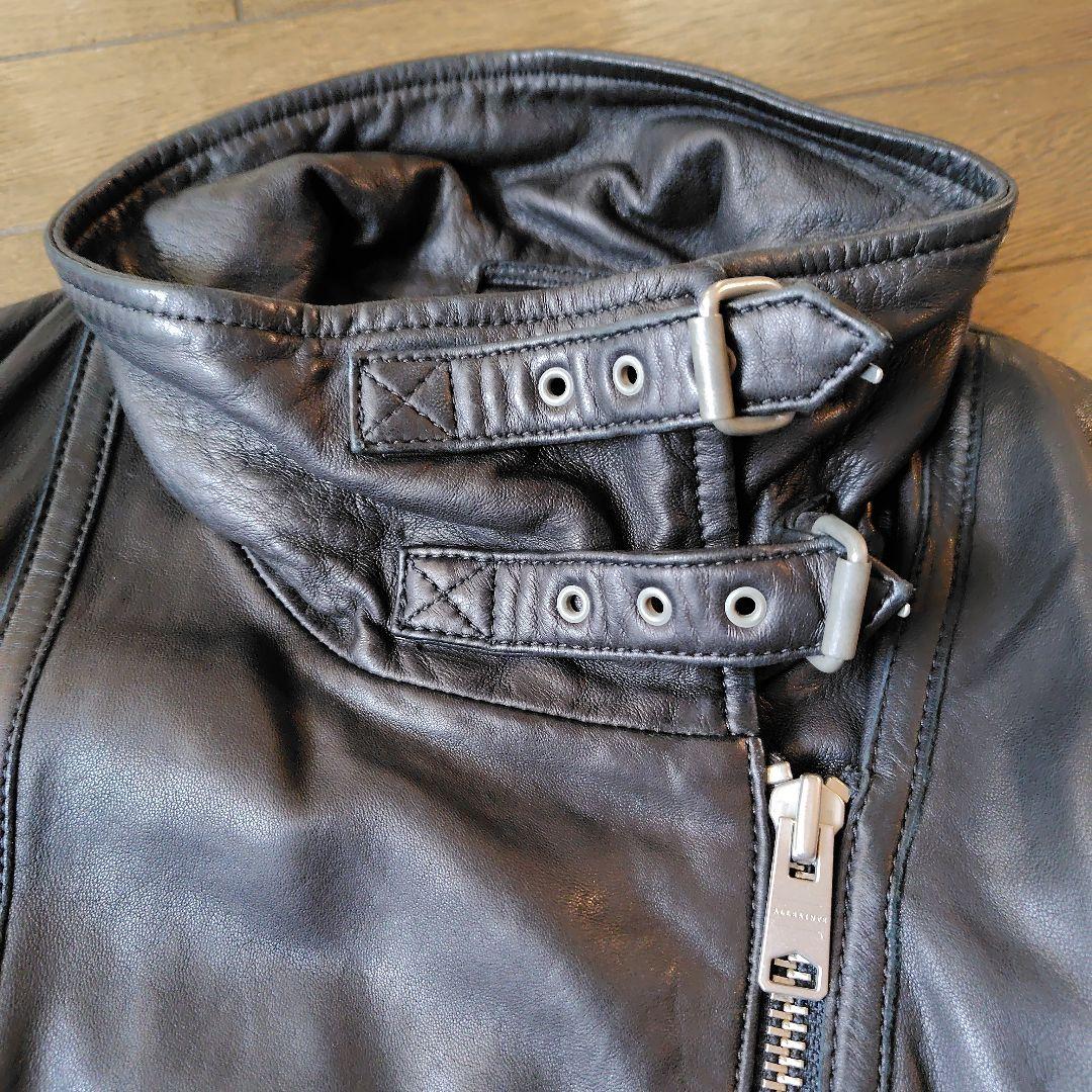 オールセインツ　ライダースジャケット　黒 XS