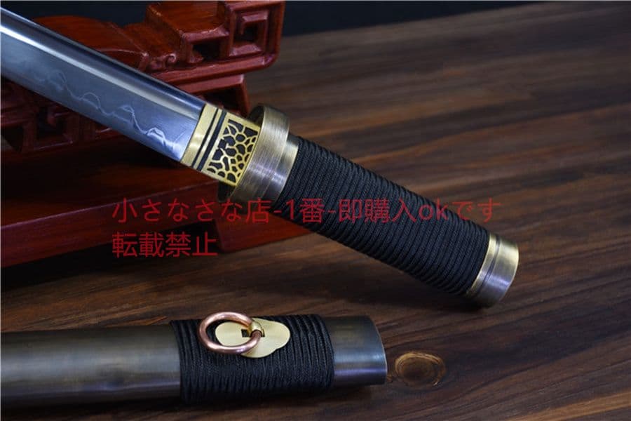 古兵器   武具　刀装具　日本刀 模造刀  居合刀  肋差  T 10焼刃銅短刀