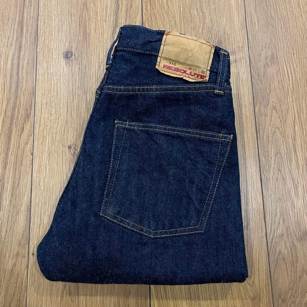 RESOLUTE リゾルト 710 デニム 濃紺　W31L30 状態良好