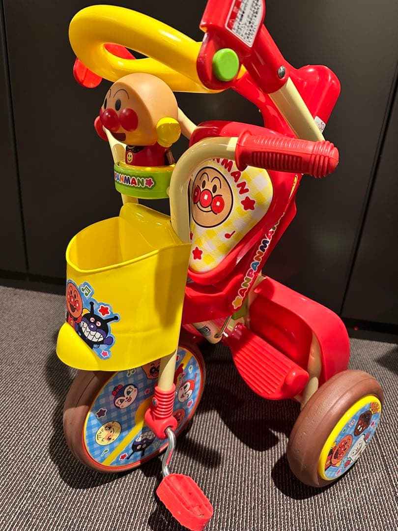 アンパンマン　三輪車　手押し