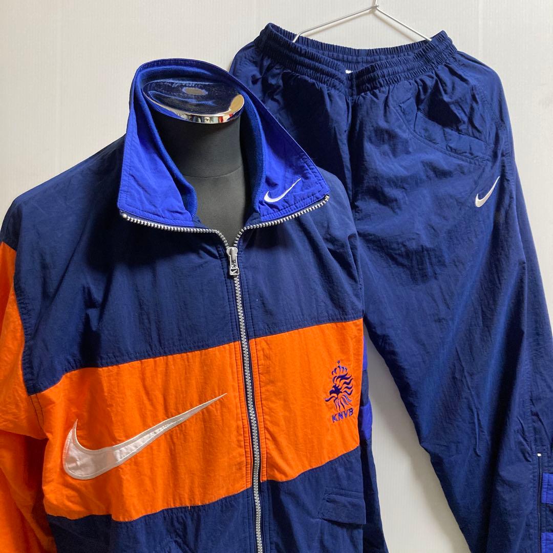 97〜98 オランダ代表　ナイキ　レプリカシェルスーツ上下セット デッドストック
