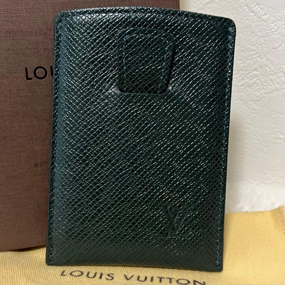 ルイヴィトン タイガ カードケース 名刺入れ ID ダークグリーン 箱付