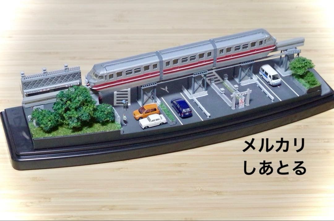 名鉄 犬山モノレール 鉄道ジオラマ展示台 ☆Nゲージ ☆鉄道模型