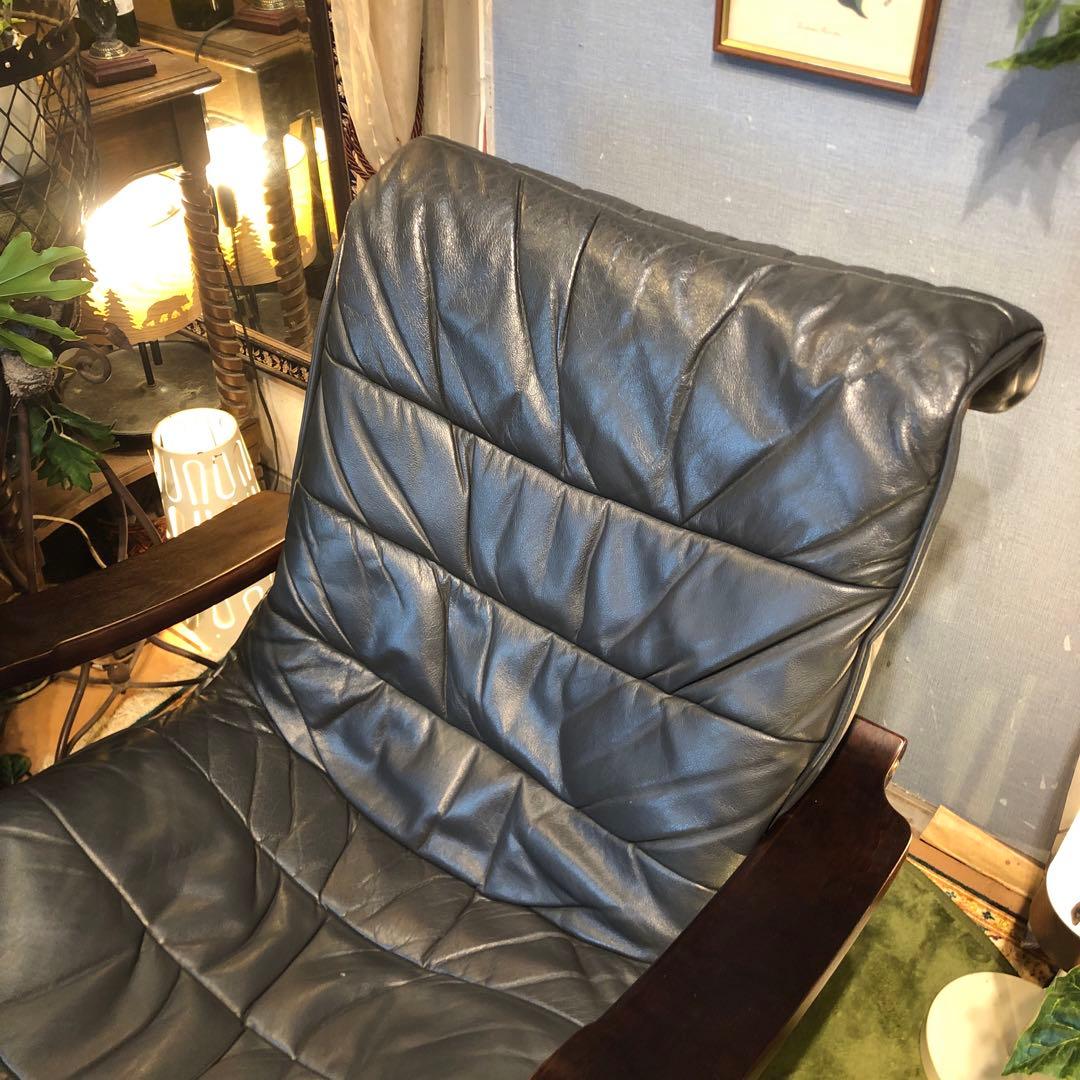 Sale ヴィンテージ 富士ファニチャー　本革　曲げ木ソファ