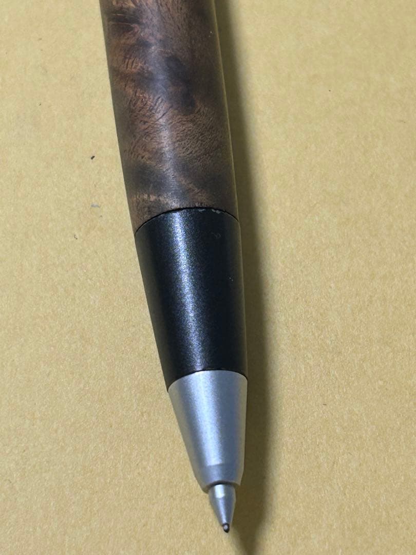 野原工芸　シャープペンシル　マーブルウッド　シルバー