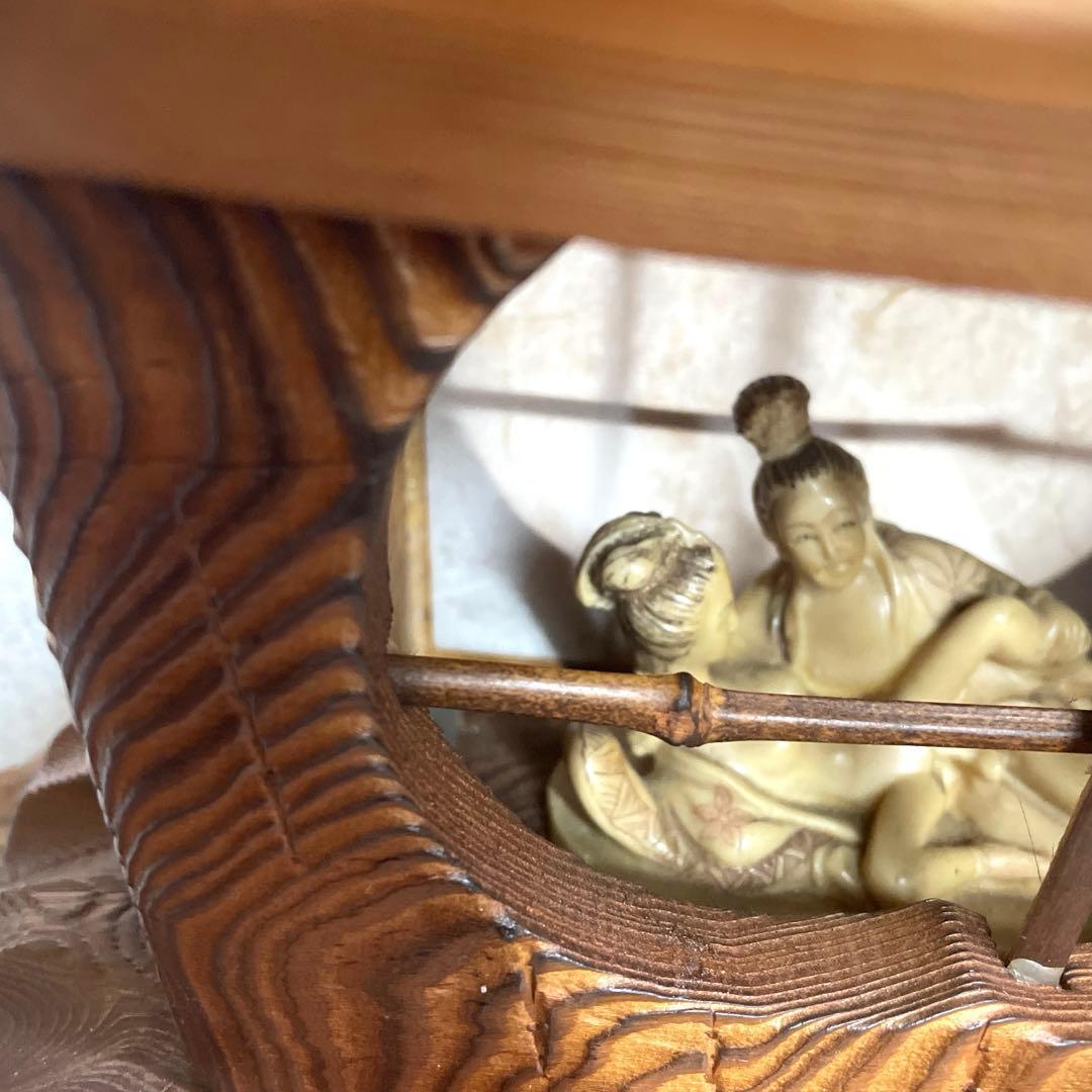 希少 春画 細工の根付　人形彫刻 古民家 秋田杉②