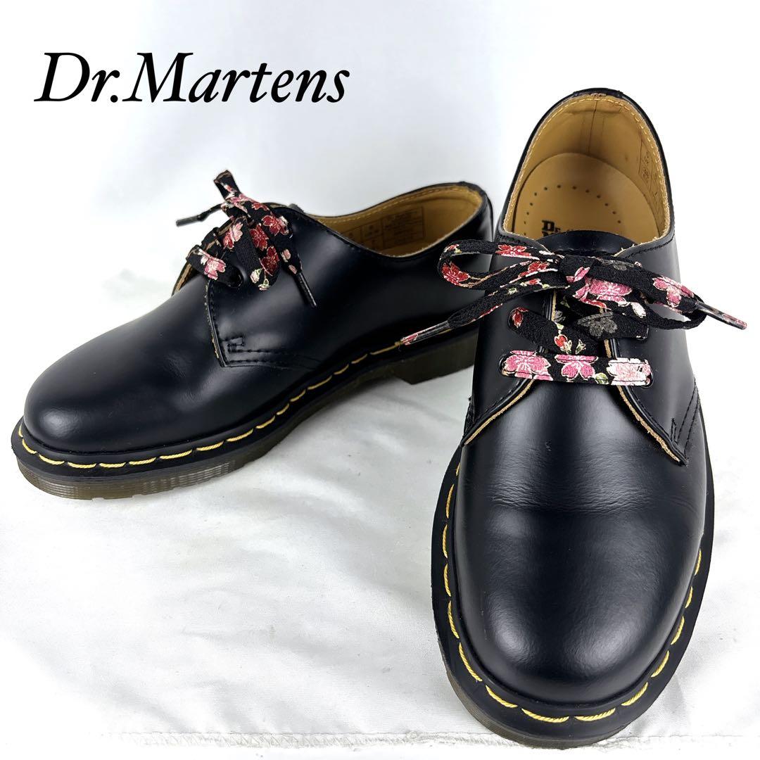 【美品】Dr.Martens ドクターマーチン 花柄シューレース付き UK5
