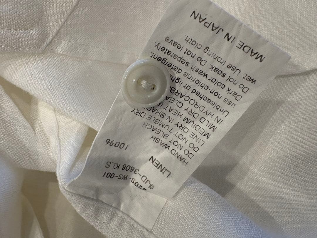 ダントン　リネンシャツ　長袖　麻100%