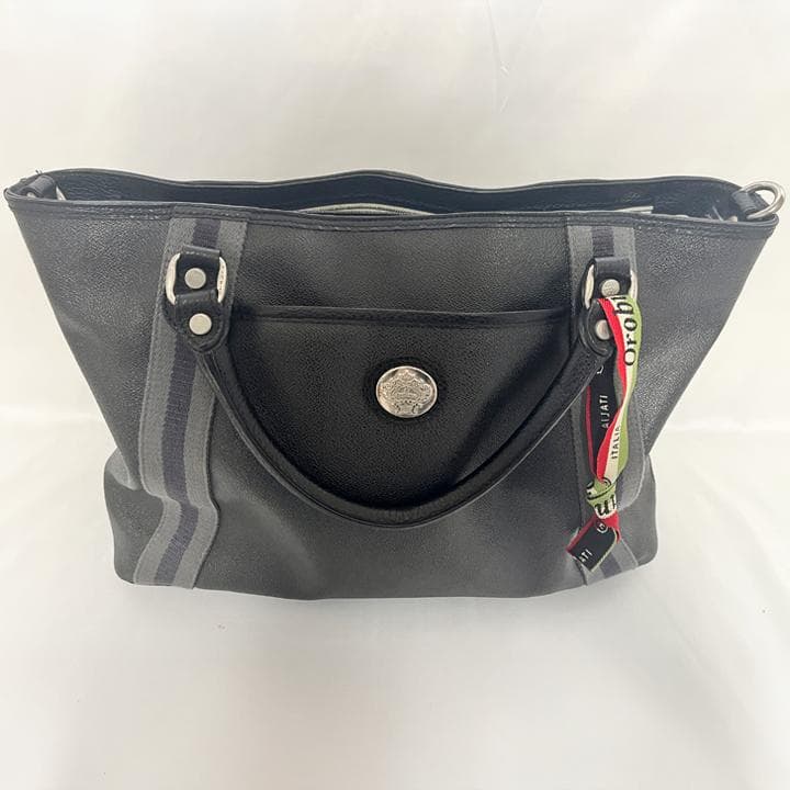 オロビアンコ PARIS 2WAY ブリーフケース PVCレザー×ナイロン