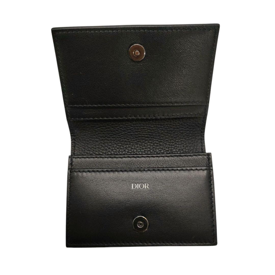 ディオール　名刺入れ　ビジネスカードホルダー　アイコン　シグネチャー　ブラック