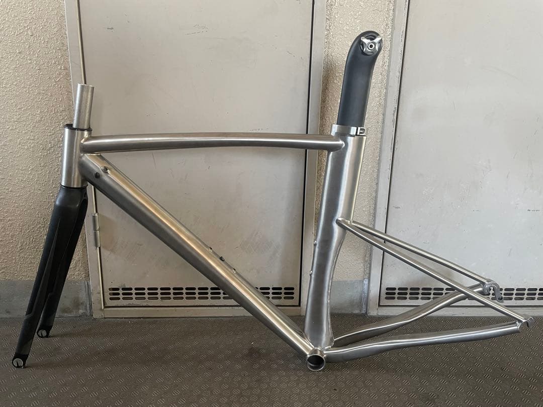 ル*ド様 300円スタート⭐︎チタン エアロ ロードバイク フレームセット
