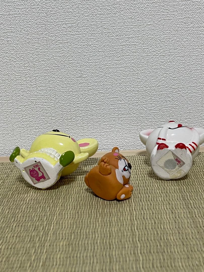 内藤ルネ　ねずみ　セット　おまけの粘土のビーバー　陶器　昭和レトロ