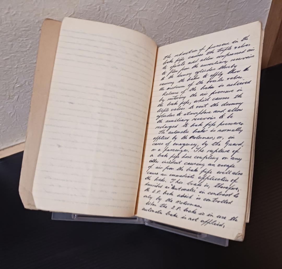 英国鉄道 手書き技術ノート ブレーキ系統 図解入 原本