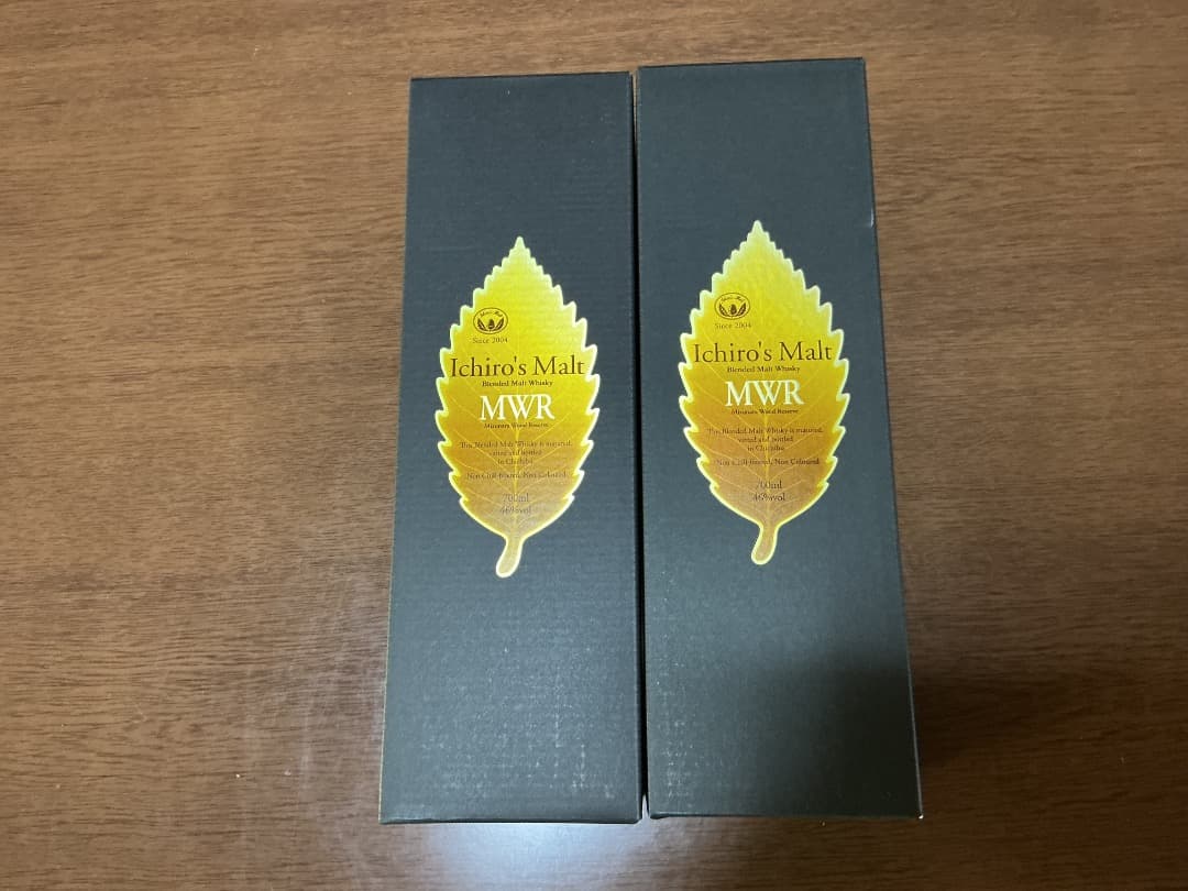新品未開封　イチローズモルト　MWR ２本　箱付き