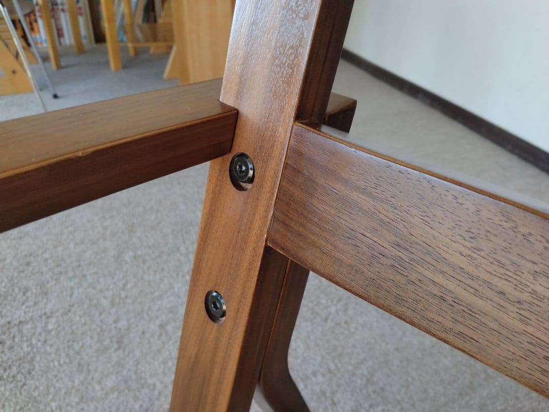 【訳あり美品】MUJI無印 ダイニングソファチェアウォールナット材/リビングでも